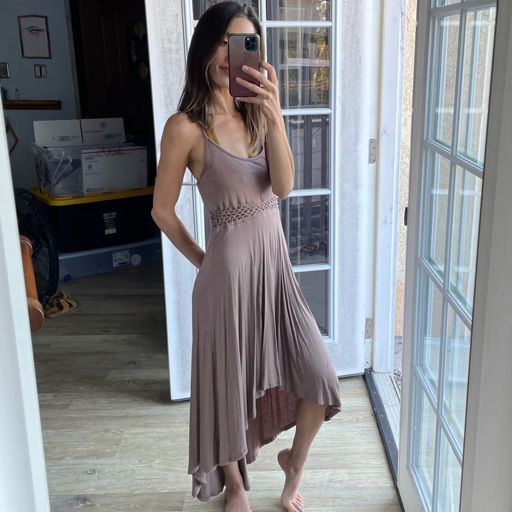 🛒✨Brown flowy dress